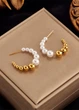 Женские серьги Golden Pearls (1565-01) Золотой - No Brand - изображение 1