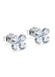 Женские серьги Diamond Flower (1572-01) Серебряный - No Brand - изображение 4