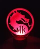 3d-светильник Мортал Комбат Mortal Kombat, 3д-ночник, несколько подсветок (на батарейке) - изображение 3