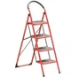 Лестница стремянка на 4 ступени высотой 151,5 см Красная - изображение 5