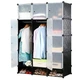 Складна пластикова шафа Storage Cube Cabinet МР 312-62А Чорний - зображення 3