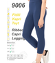 Женские бесшовные капри в рубчик Formeasy - Formeasy - 9006 - L/XL - Mavi/Blue - изображение 3