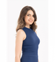 Бесшовная женская футболка в рубчик без рукавов Formeasy - Formeasy - 9007 - L/XL - Mavi/Blue - изображение 1