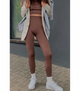 Спортивные однотонный леггинсы GIULIA - Giulia - LEGGINGS ENERGY - S/M - Deep Taupe - изображение 1