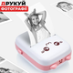 Портативный детский мини принтер "Котик" с Bluetooth для термопечати без чернил со смартфона рулон бумаги в подарок (Розовый) - изображение 6