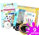 3D-ручка 3D Pen Blue с Эко Пластиком PLA (9 метров) и Трафаретами - изображение 1