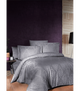 Комплект постельного белья Jacquard Satin Dark Series First Choice - First Choice - JS-132 Sofya Quicksilver - Евро - Серый - изображение 1