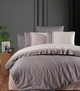 Комплект постільної білизни Deluxe Satin First Choice - First Choice - DLX-636 Groovy Quicksilver - Євро - Світло-сірий - зображення 1