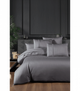 Комплект постельного белья Deluxe Satin Dark Series First Choice - First Choice - DLX-83 New Trend Quicksilver - Евро - Серый - изображение 1