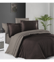 Комплект постельного белья Deluxe Satin Dark Series First Choice - First Choice - DLX-401 SERENİTY DARK BROWN MİNK - Евро - Коричневый - изображение 1