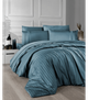Комплект постільної білизни Deluxe Satin Dark Series First Choice - First Choice - DLX-63 NEW TREND BLUE STONE - Євро - Бірюзовий - зображення 1