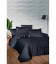 Комплект постельного белья Deluxe Satin Dark Series First Choice - First Choice - DLX-747 Royce Eclipse - Евро - Темно-серый - изображение 1