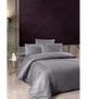 Комплект постельного белья Deluxe Satin Dark Series First Choice - First Choice - DLX-204 Modalife Quicksilver - Евро - Серый - изображение 1