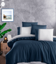 Комплект постельного белья Deluxe Satin First Choice - First Choice - DLX-621 Groovy Denim - Евро - Темно-синий - изображение 1
