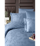 Комплект постельного белья Jacquard Satin First Choice - First Choice - JS-219 Stesha Dusty Blue - Евро - Голубой - изображение 2