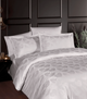 Комплект постільної білизни Jacquard Satin First Choice - First Choice - JS-229 Nichol Raindrops - Євро - Білий - зображення 1