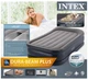 Флоковане надувне односпальне ліжко Intex 64132 з вбудованим електронасосом 191х99х42 см Сірий - зображення 6