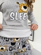 Жіноча піжама тепла COSY з начісом M Baby Leo сіра KMW11 - зображення 6