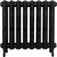 Радиатор из чугуна Warm Well Retrox 660/180 8 секций Ral 9005М - изображение 1
