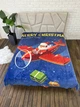 Велюровий плед з 3D малюнком, Санта на літаку, 200x230 см. - зображення 4