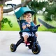 Складной велосипед с родительской ручкой беговел толкач коляскаYOYA 5 в 1 Бирюзовый - изображение 2