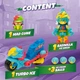 Ігрова фігурка Super Zings Neon Power Vehicle Turbo Ice Super Things Автомобіль Turbo Ice + фігурки, серія 11 (23150) - зображення 3
