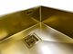 Кухонне миття з нержавіючої сталі Quadro 53 Celldecor Nano Gold - зображення 5
