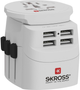 Мережевий зарядний пристрій Skross Pro Light USB (4xA) World 45W White (1302471) - зображення 2