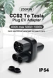 Перехідник зі штекера станції CCS2 Type2 до машини Tesla США, порт NACS AC 250 кВт + DC 7 кВт (2 в 1) - зображення 1