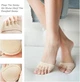 Женские полуноски с пальцами для стоп Five Finger Invisible Socks 092l - изображение 5