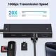 Концентратор 4 in 1 UGREEN CM806 10Gbps Adapter with 2xUSB-C 3.2 and 2xUSB-A 3.2 Black (35583) - изображение 3