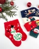 Новорічні жіночі теплі норкові шкарпетки Корона Merry Christmas, 5 пар/36-41р. - зображення 3