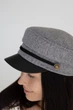 Кепи с козырьком и со шнуровкой D.Hats серого цвета - изображение 6