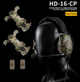 Активні навушники з Bluetooth Wosport HD-16 Multicam + Оголов'я та Чебурашки (15332) - зображення 8