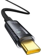 Кабель Type-C на Type-C Baseus Explorer Series Auto Power-Off Data Cable (2m, 100W, 5A, 480 Mbps). Black - зображення 3