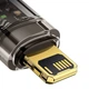 Кабель USB-A на Lightning Baseus Explorer Series Auto Power-Off Fast Charging (2m, 2.4A, 480 Mbps). Black - зображення 2
