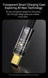 Кабель Type-C на USB Baseus Explorer Series Auto Power-Off Charging Data Cable (1m, 100W, 6A, 480 Mbps). Black - зображення 9