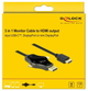 Кабель Delock 85974 Multiport 3-in-1: USB-C, DP, miniDP to HDMI Adapter 1.75 м (4043619859740) - зображення 3