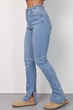 Женские джинсы skinny с разрезами цвет голубой размер 38 FL_000474 - изображение 5