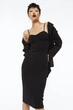 Сукня H&M L чорний 28091125729 - зображення 4