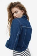 Куртка джинсова H&M M темно синій 22111131268 - зображення 2