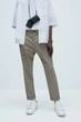 Брюки Zara 38 бежевый клетка 6861446707 - изображение 2