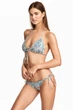 Купальные трусики H&M 36 бирюзовый цветы 412188153 - изображение 2