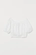 Блуза H&M M белый 2106877715 - изображение 1