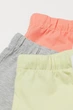 Шорты (5шт) H&M 80см серый, пудровый 807937062 - изображение 2