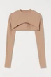 Топ H&M M бежевий 11071012454 - зображення 1
