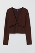 Топ H&M S темно-коричневий 2407995002 - зображення 1