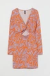 Платье H&M XXS оранжевый, сиреневый 25091042109 - изображение 1