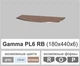 Полочка стекло настенная радиусная Commus PL6 RB (180х440х6мм) - изображение 2