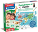 Puzzle Clementoni Lets Discover The World 50 x 70 cm 124 elementy (8005125554461) - obraz 1